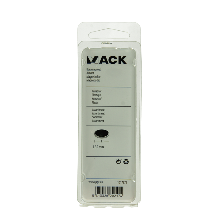 Mack 1017873 - Tafelmagnet-Kunststoff-Sortiment 5 Stück 30 mm | 10 Stück