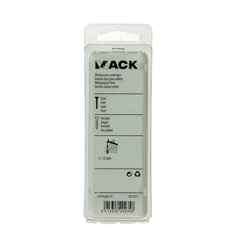 Mack 1017877 - Werkzeug für Stahlösen 1 Stück 12 mm | 5 Stück