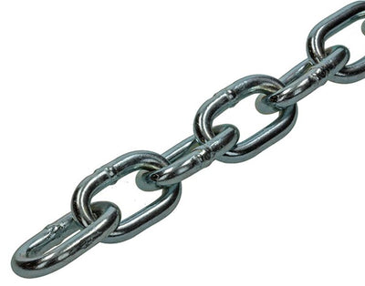 Mack 1004998 - Kettenglied kurz DIN5685-2ø 6mm L 24mm 2m WWL 160 kg | 5 Stück