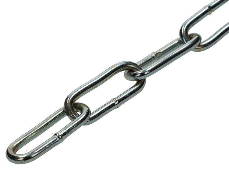 Mack 1005000 - Kettenglied lang DIN5685-1ø 4mm L 32mm 2m WWL 80 kg | 5 Stück