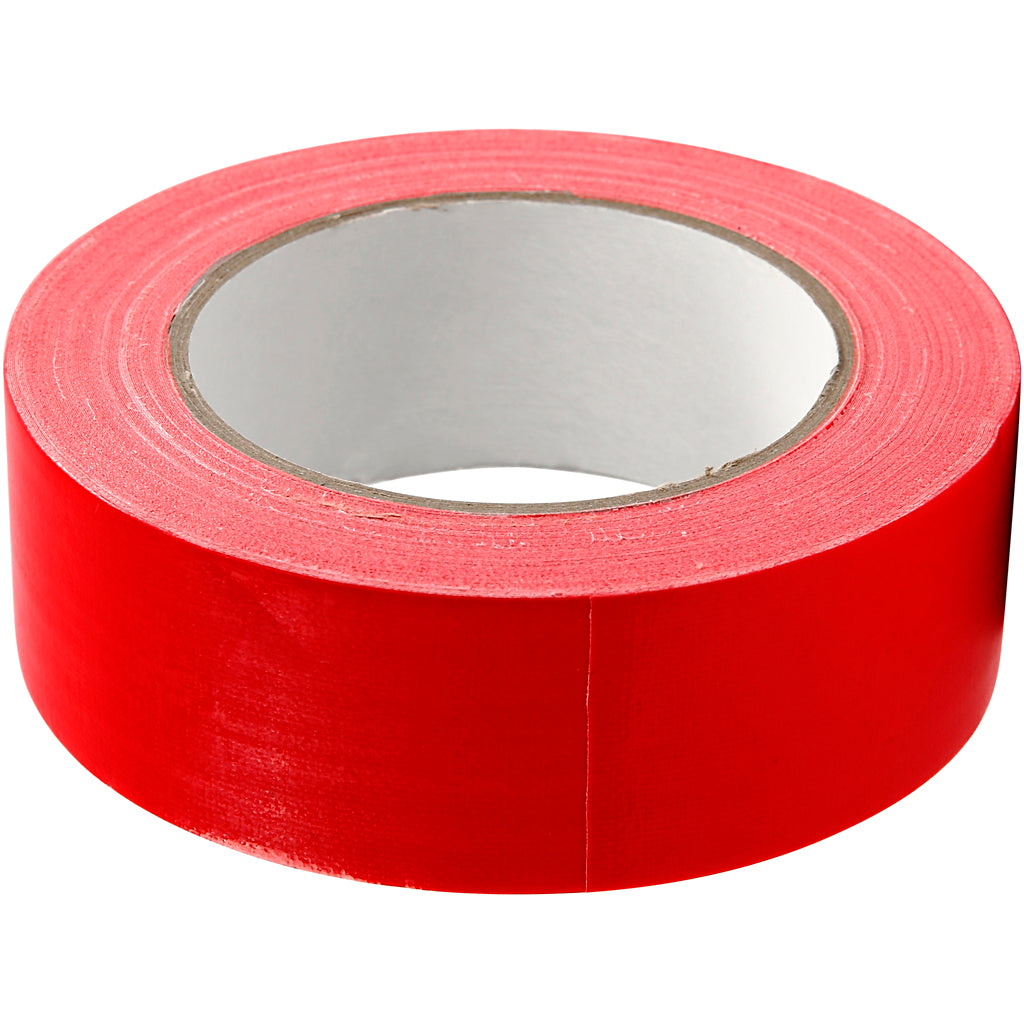 Creativ Company Leinwandband, B: 38 mm, rot, 25 m 1 Rolle