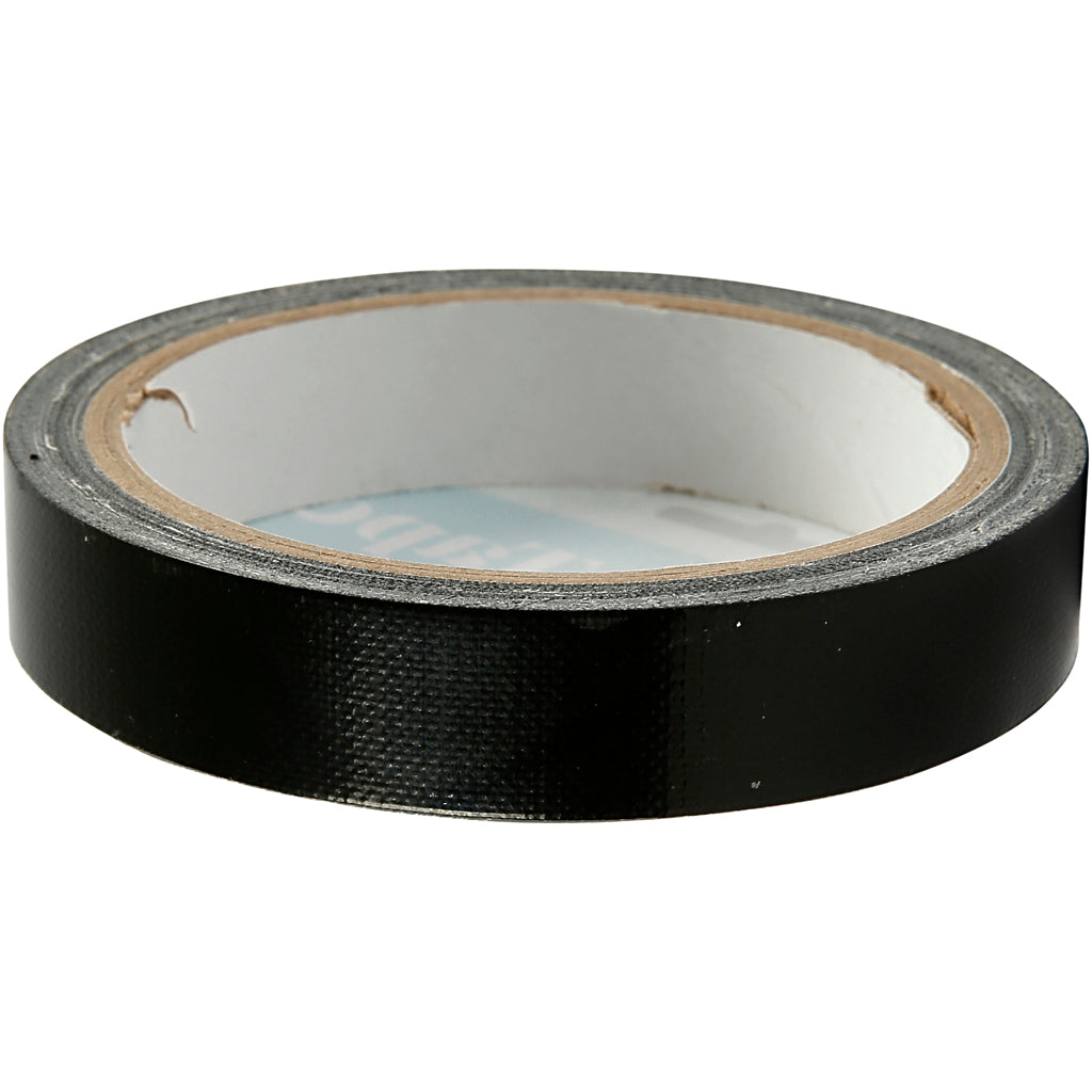 Creativ Company Leinwandband, B: 19 mm, schwarz, 25 m 1 Rolle