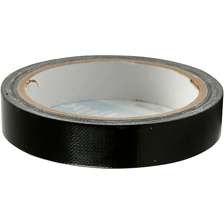 Creativ Company Leinwandband, B: 19 mm, schwarz, 25 m 1 Rolle