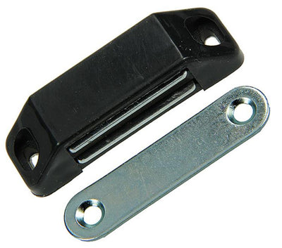 Mack 1005312 - 2 Magnetschlösser, schweres Modell, schwarzer Kunststoff | 10 Stück