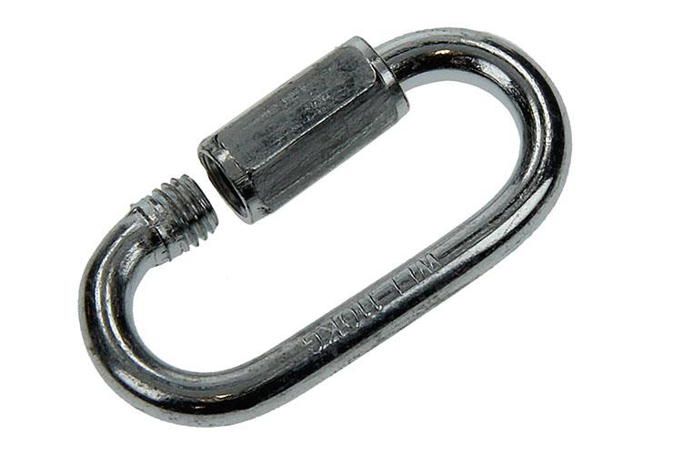 Mack 1006843 - 2 Leerglieder verzinkt + Mutter schwarz 5mm | 5 Stück