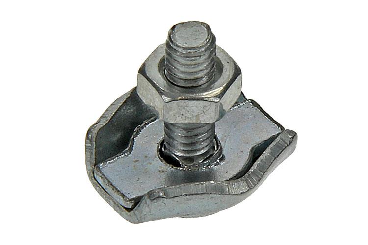 Mack 1006862 - 2 Stahldrahtklemmen Simplex verzinkt 2mm schwarz | 5 Stück