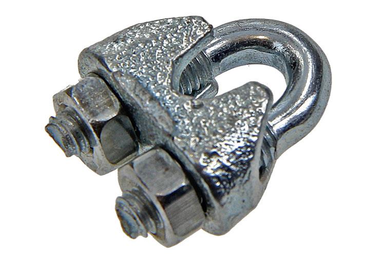 Mack 1006864 – 4 Stahldrahtklemmen Crosby verzinkt 3 mm schwarz | 5 Stück