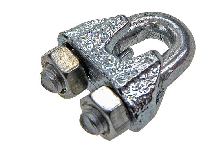 Mack 1006865 – 4 Stahldrahtklemmen Crosby verzinkt 5 mm schwarz | 5 Stück
