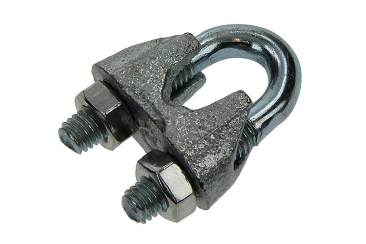 Mack 1006867 – 2 Stahldrahtklemmen Crosby verzinkt 8 mm schwarz | 5 Stück