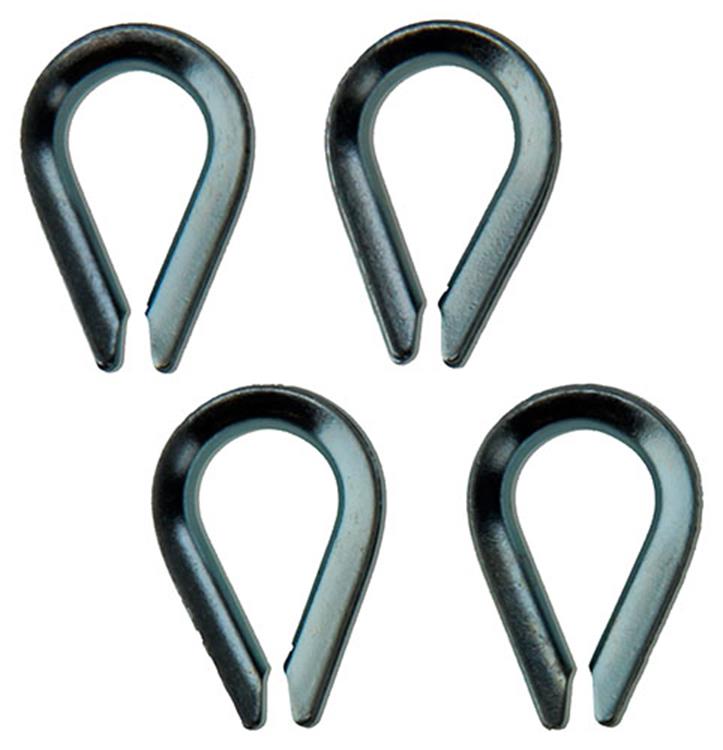 Mack 1006868 - 4 verzinkte Hülsen bl 3mm | 5 Stück