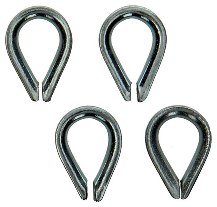 Mack 1006869 - 4 verzinkte Hülsen bl 4mm | 5 Stück