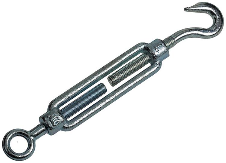 Mack 1006876 - 1 Spanner: Öse + Haken verzinkt m10x120mm sw | 3 Stück