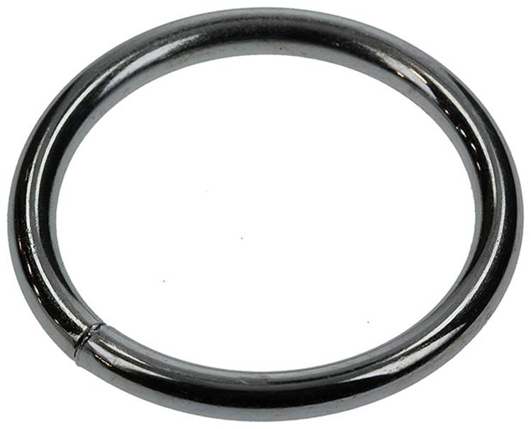 Mack 1006880 - 1 Ösenring zugeschweißt 5x40mm schwarz | 5 Stück