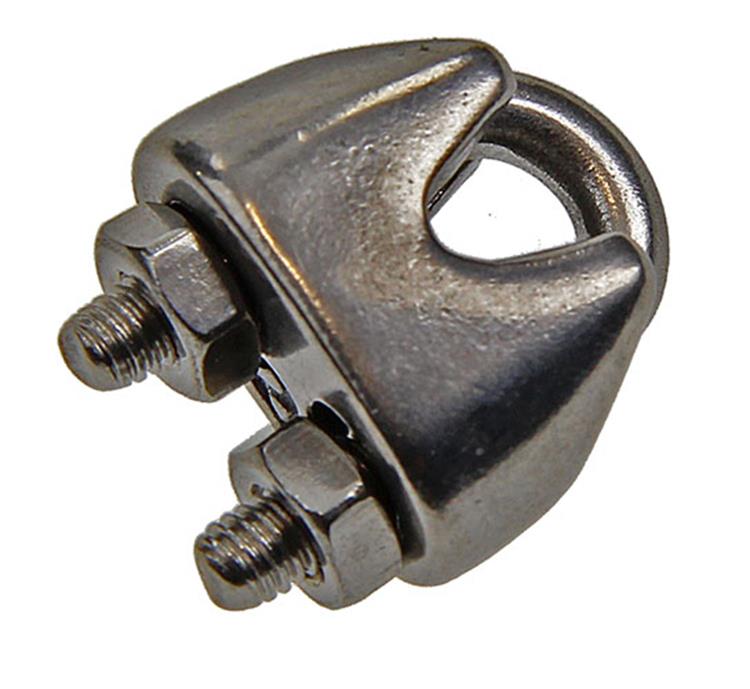Mack 1006890 – 4 Stahldrahtklemmen Crosby Edelstahl 1–2 mm schwarz | 5 Stück