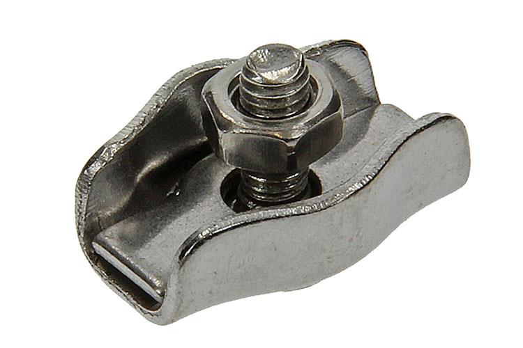 Mack 1006893 – 2 Stahldrahtklemmen Simplex Edelstahl 1,5–3 mm schwarz | 5 Stück