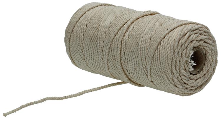Mack 1006913 - Packseil Baumwolle Ecru 1mm ca. 90m | 10 Stück