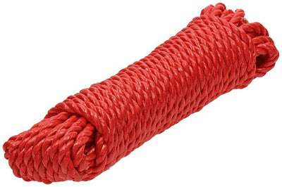Mack 1006918 - PP gedrehter orangefarbener Strang 6 mm 10 m | 5 Stück