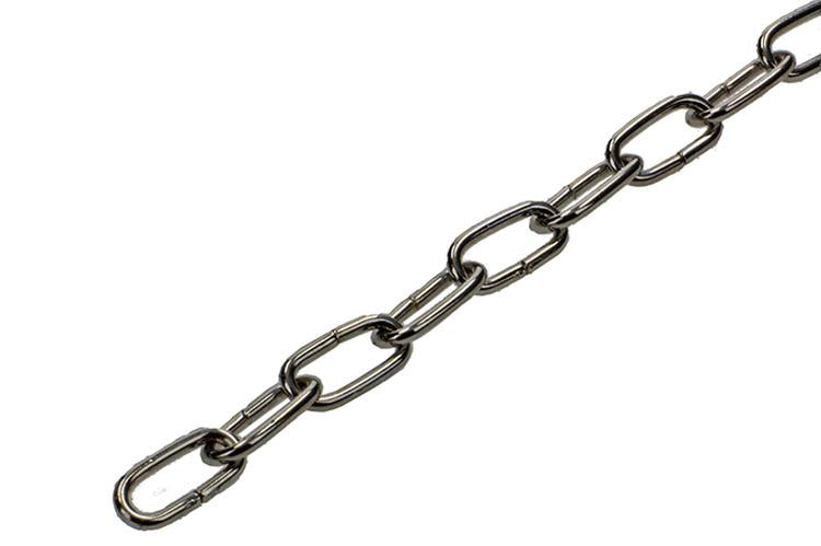 Mack 1006933 - Kuckuckskette vernickelt ø 1,1mm L 7mm 2m | 5 Stück