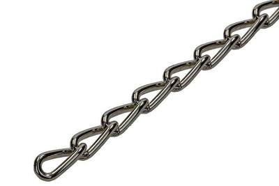 Mack 1006934 - Gourmetkette vernickelt ø 2mm L 12,4mm 2m | 5 Stück