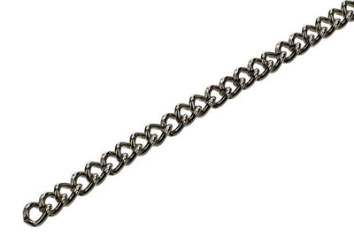 Mack 1006936 - Gourmetkette vernickelt ø 0,7mm L 3mm 2m | 5 Stück