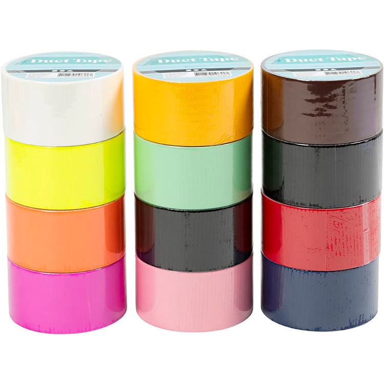 Creativ Company Entenband, einfarbig, B: 48 mm, verschiedene Farben, 12x5 m 1 Karton