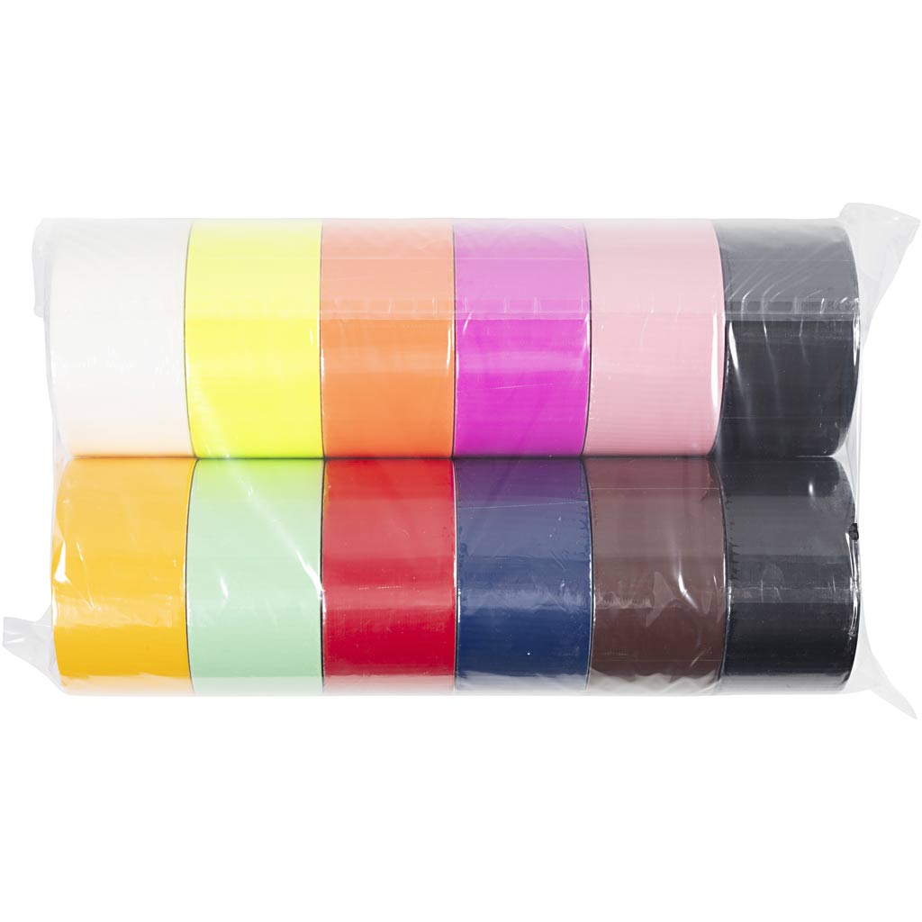 Creativ Company Entenband, einfarbig, B: 48 mm, verschiedene Farben, 12x5 m 1 Karton