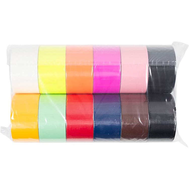 Creativ Company Entenband, einfarbig, B: 48 mm, verschiedene Farben, 12x5 m 1 Karton