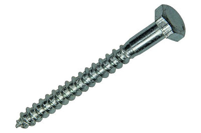 Mack 1007032 - Holzgewindebolzen Stahl verzinkt 100 Stück 6 x 60 mm | 3 Stück
