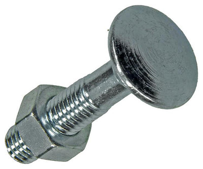 Mack 1007059 - Holzbolzen + Mutter verzinkt 100 Stück 8 x 40 mm | 2 Stk