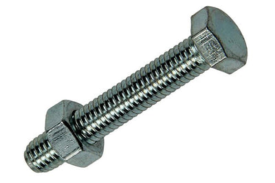 Mack 1007070 - Hahnschraube + Mutter verzinkt 100 Stück 5 x 30 mm | 5 Stück