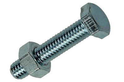Mack 1007072 - Hahnschraube + Mutter verzinkt 200 Stück 6 x 30 mm | 2 Stk