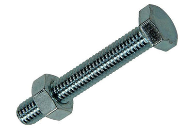 Mack 1007073 - Hahnschraube + Mutter verzinkt 150 Stück 6 x 40 mm | 2 Stk
