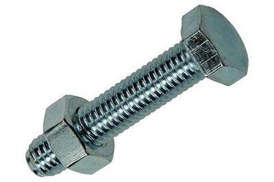 Mack 1007079 - Hahnschraube + Mutter verzinkt 100 Stück 8 x 40 mm | 2 Stk