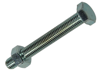 Mack 1007084 - Hahnschraube + Mutter verzinkt 50 Stück 10 x 80 mm | 1 Stk