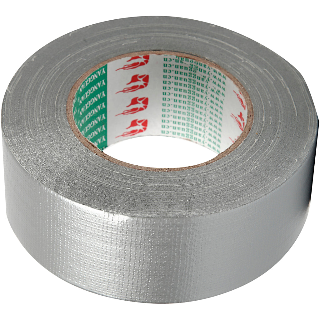 Creativ Company Leinwandband, B: 50 mm, Silber, 50 m 1 Rolle