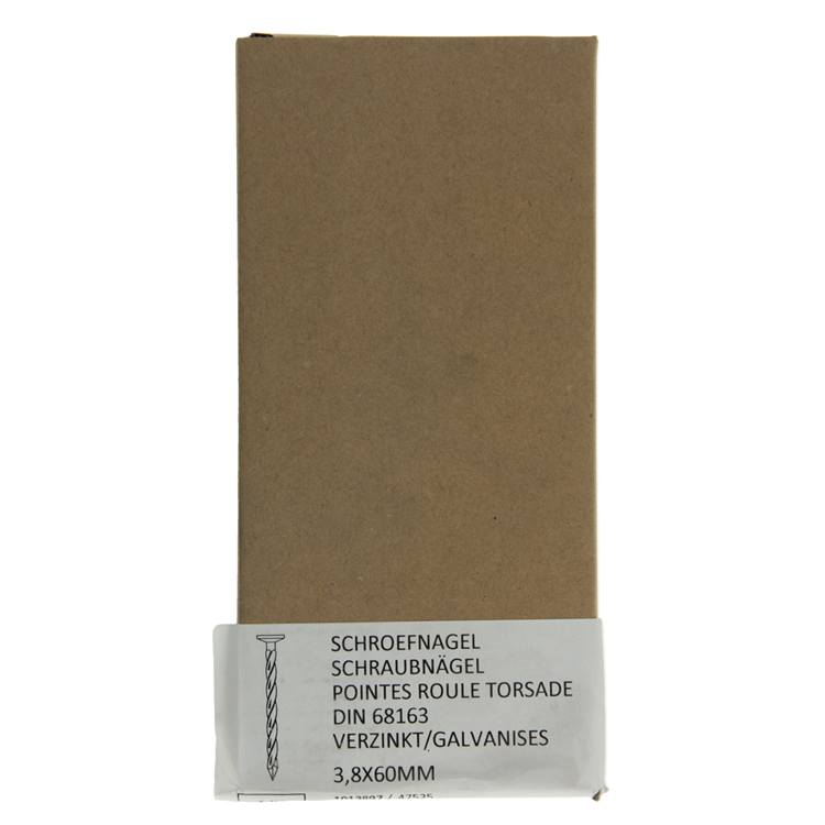 1013897 - 1 kg verzinkte Schraubnägel 3,8x60mm | 4 Stück