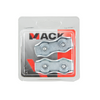 Mack 1006901 - 2 Stahldrahtklemmen Duplex verzinkt 4-5mm schwarz | 5 Stück
