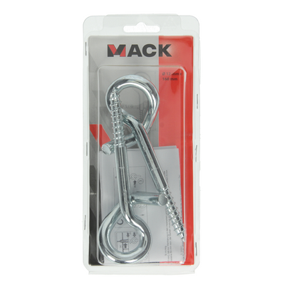 Mack 1006903 - 2 Sicherheits-Schaukelhaken 12 x 160 mm verzinkt | 5 Stück