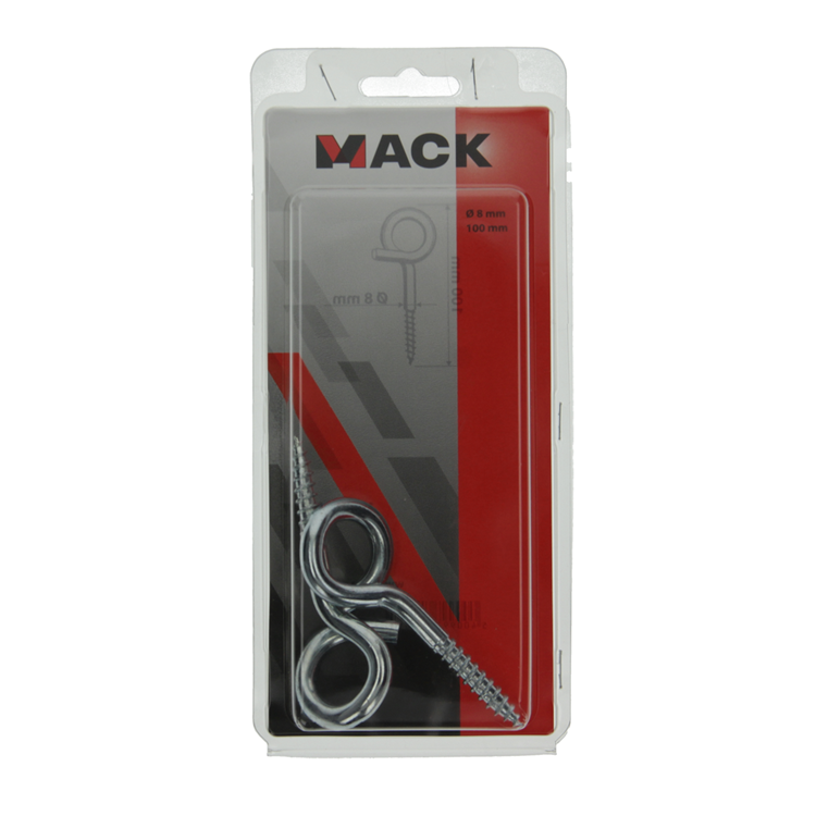 Mack 1006904 – 2 Lockenhaken 100 mm verzinkt | 5 Stück