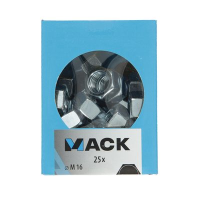 Mack 1007101 - hexagon nuts 25 pcs m16 | 3 Stück