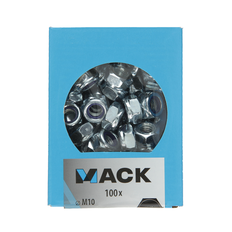 Mack 1007107 - Sicherungsmuttern 100 Stück m10 | 5 Stück