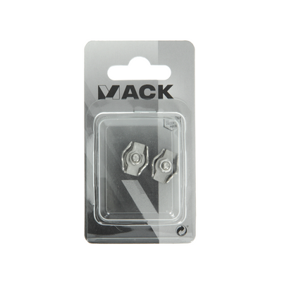 Mack 1008449 – 2 Stahldrahtklemmen 3 mm Simplex-Edelstahl | 10 Stück