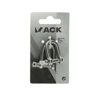 Mack 1008456 – 2 Backen gerade 6 mm Edelstahl | 10 Stück