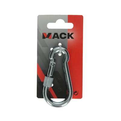Mack 1008460 - 1 Karabiner + Verschlussband 8 x 80mm verzinkt | 10 Stück