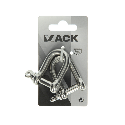 Mack 1008461 - 2 Backen gerade 8mm Edelstahl | 10 Stück