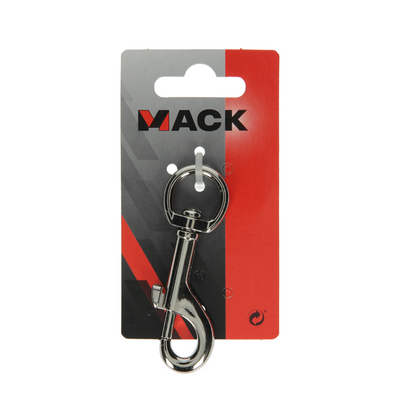 Mack 1008479 - 1 Karabinerhaken 20 x 80mm vernickelt | 10 Stück