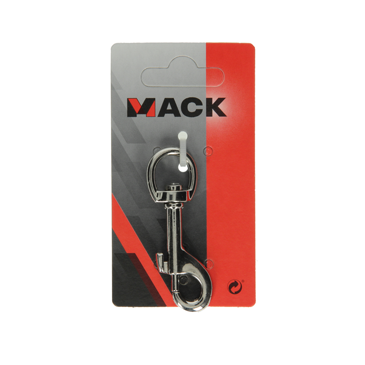Mack 1008487 - 1 Karabinerhaken 13 x 68mm vernickelt | 10 Stück