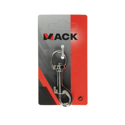 Mack 1008487 - 1 Karabinerhaken 13 x 68mm vernickelt | 10 Stück