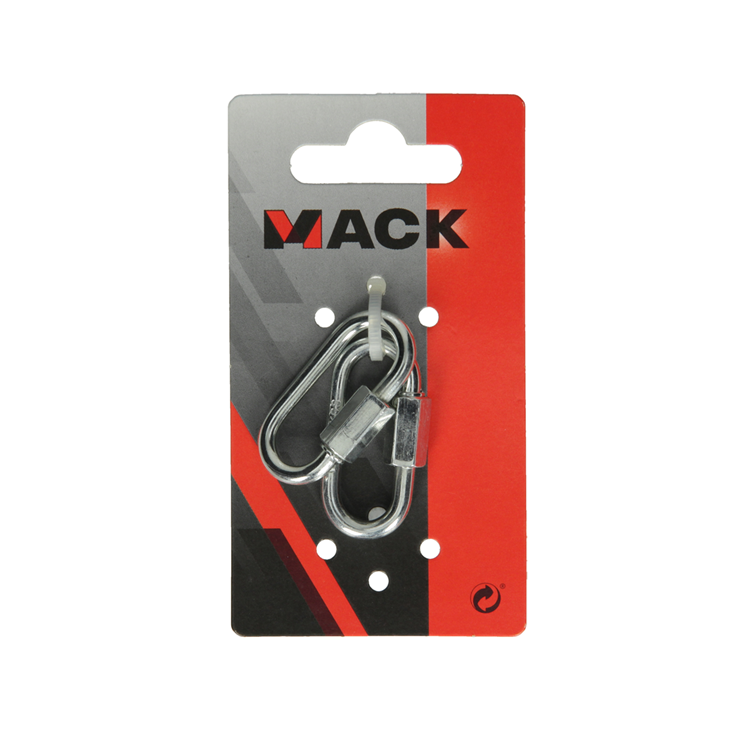 Mack 1008488 - 2 Leerglieder + Mutter 4mm verzinkt | 10 Stück