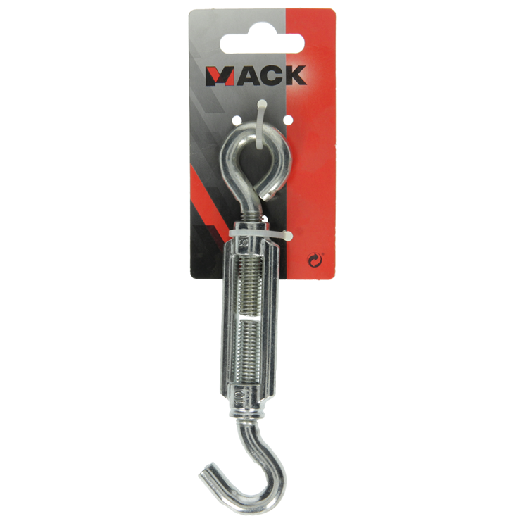 Mack 1008496 – 1 Spannöse + Haken M10 x 80 mm verzinkt | 10 Stück